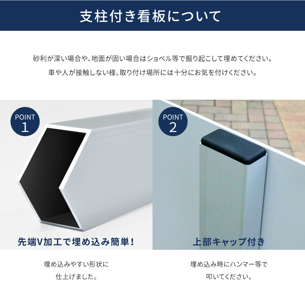 【社名・電話番号入れ対応】約W600×H450mm アルミ複合板「売土地」 不動産 管理看板 募集看板 広告 契約 会社 店舗 電話番号 売物件 新築 売地看板 fds-33