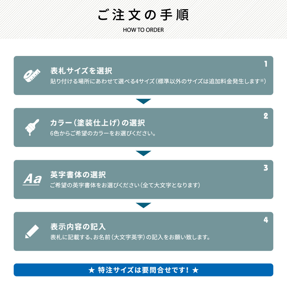 表札 ステンレス マグネット ミニ表札 マンション 両面テープ付 gs-nmpl-1013