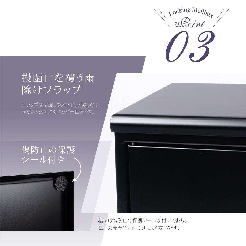 日本製 ポスト「壁掛け式」ダイヤル錠付き メールボックス gs-pl-mailbox02