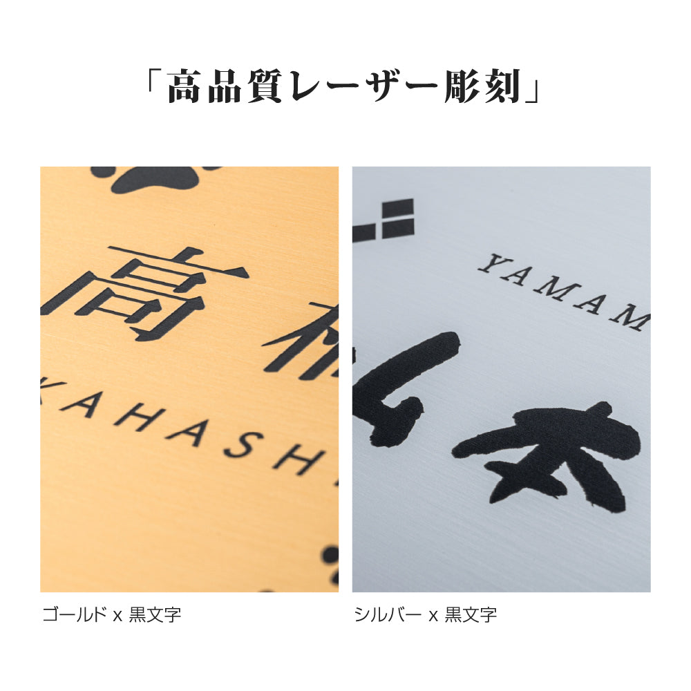 ネームプレート 表札 シール ポスト 貼る 玄関 軽い 薄い おしゃれ 玄関 名札 gs-pl-niso