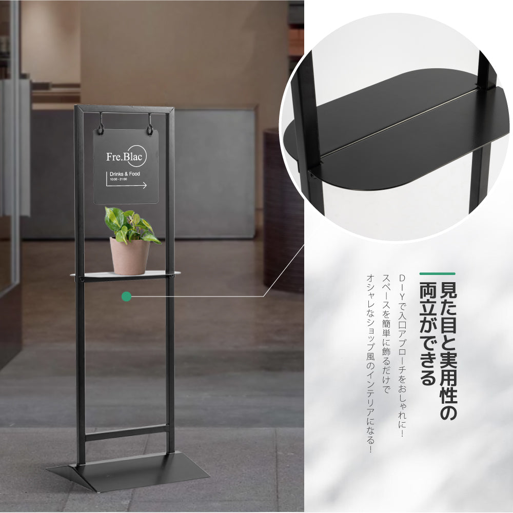 ✨NEW【本体販売】日本製 シンプルなデザインの屋外用看板 屋外 カフェ 美容室 サロン 飲食店 gspl-77