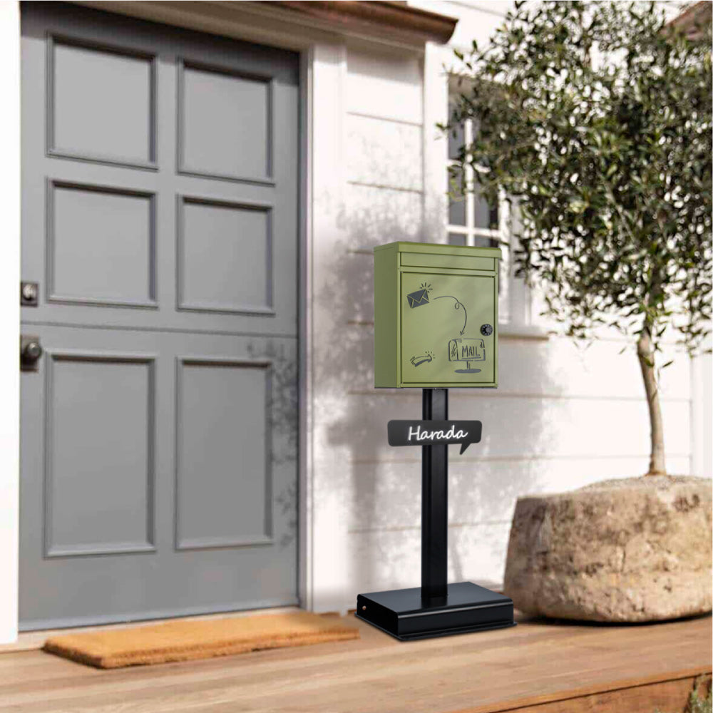 【オリジナル表札1枚無料付き】日本製 ポスト 置き型 メールボックス<特許庁意匠登録> gspl-mailbox04