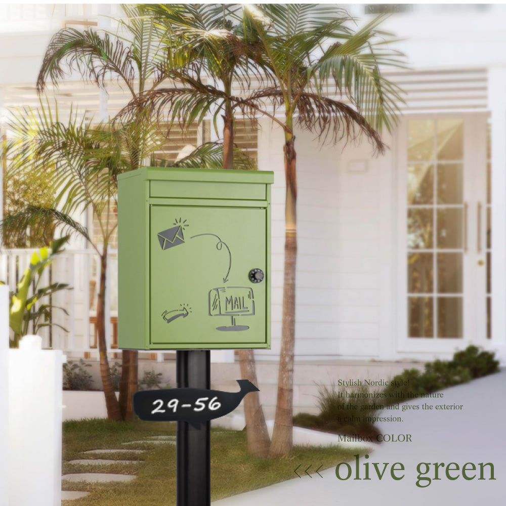 【オリジナル表札1枚無料付き】日本製 ポスト 置き型 メールボックス<特許庁意匠登録> gspl-mailbox04