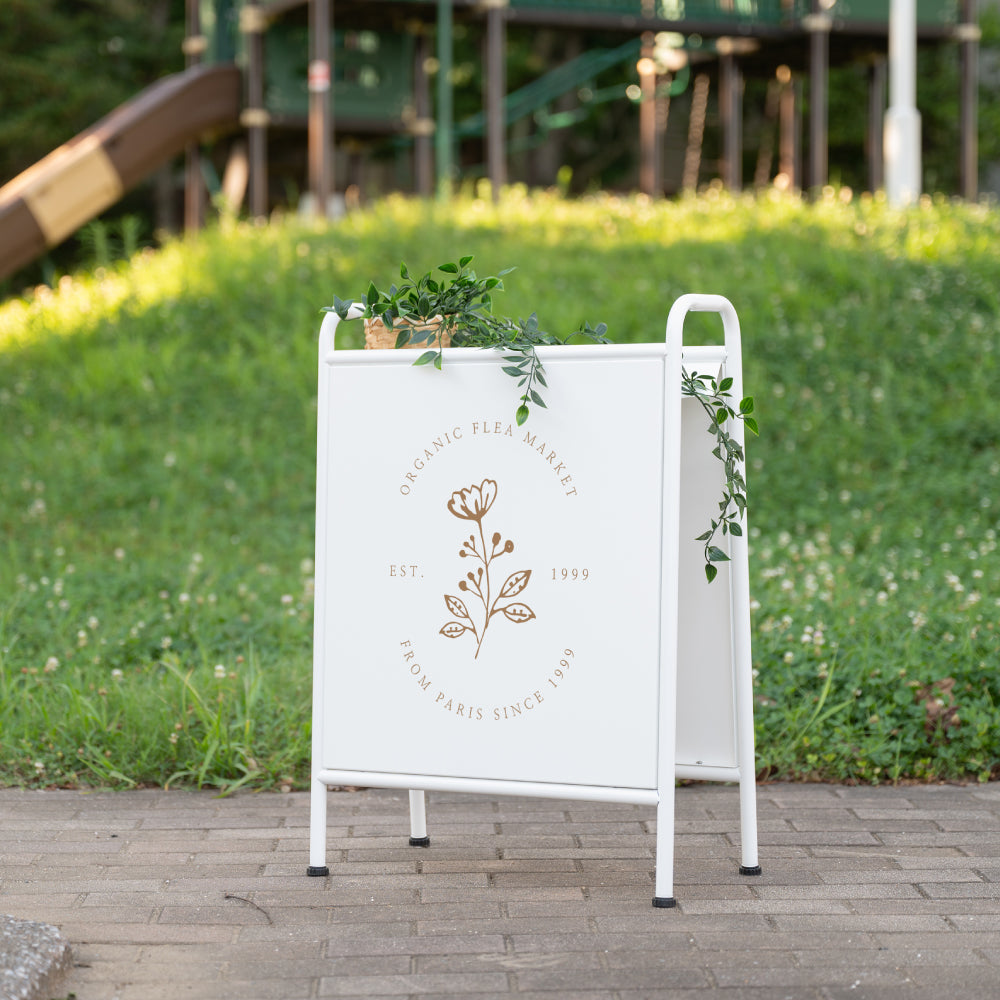 【両面表示】日本製 立て看板 サインボード アイアン 屋外 飲食店 データ入稿 オーダーメイド ショップ カフェ 美容室 レストラン 案内サイン 看板製作 lkb-12