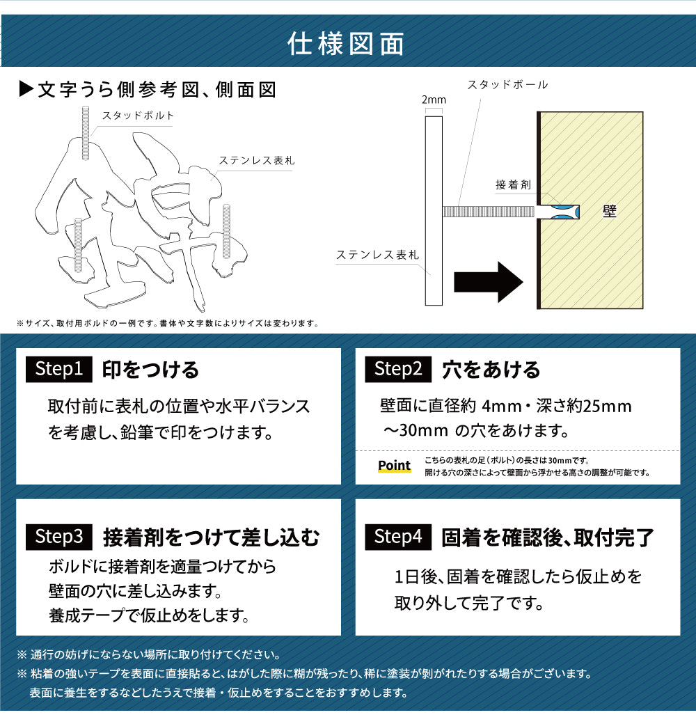 seishinshop 表札 おしゃれ 戸建て ステンレス 1文字価格 レーザーカット切り文字 gs-nmpl-1093