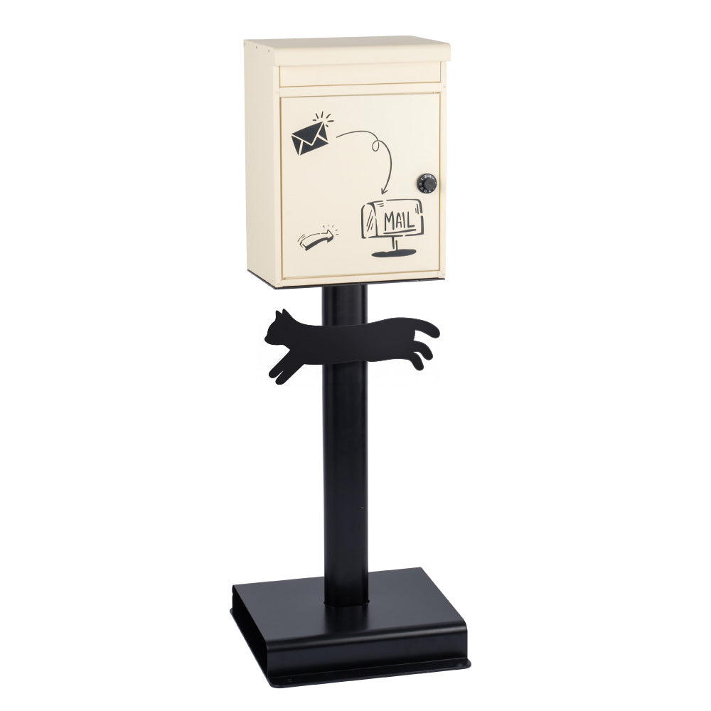 【オリジナル表札1枚無料付き】日本製 ポスト 置き型 メールボックス＜特許庁意匠登録＞ gspl-mailbox04